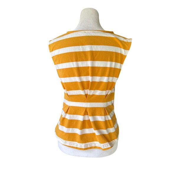 Maeve by Anthropologie Striped Sleeveless V-Neck Corset Blouse - Picture 4 of 9